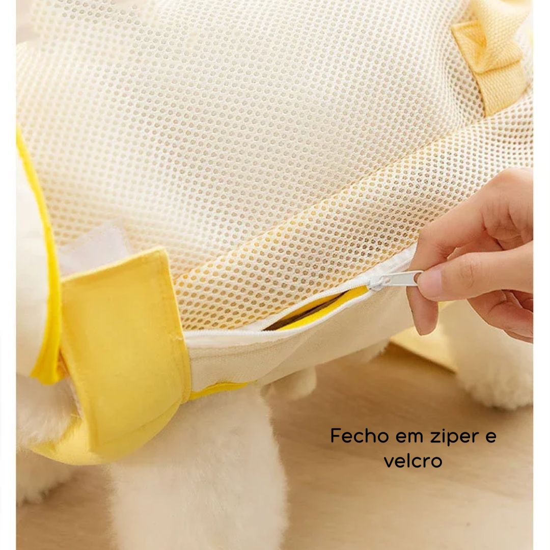 Bolsa Sling Urso para Pets: Acessório Confortável para Donos de Animais de Estimação que Facilita o Transporte, Ideal para Passeios e Viagens com Design Aconchegante