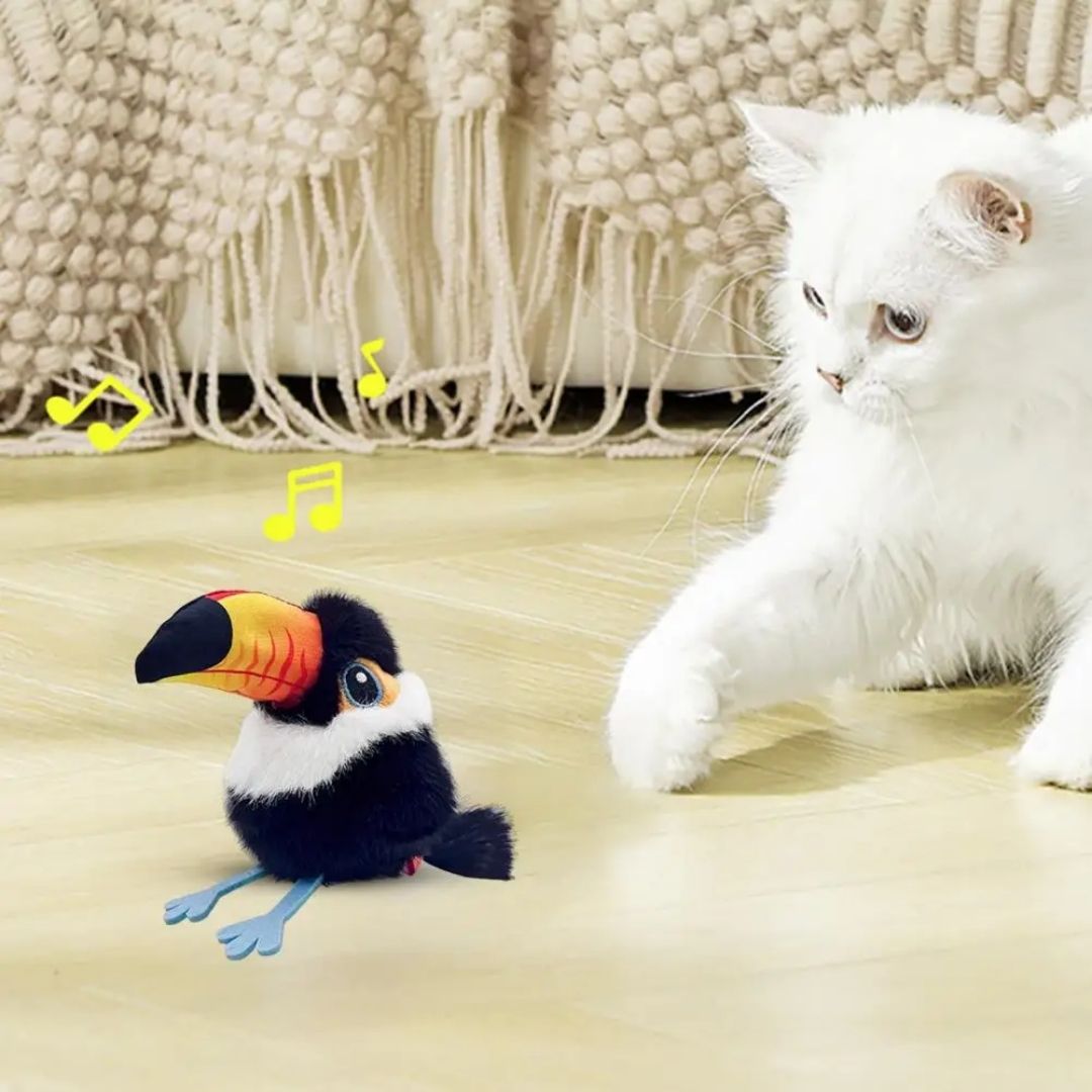 Pelúcia Interativa de Tucano e Coruja – O Brinquedo Que Vai Deixar Seu Pet Fascinado