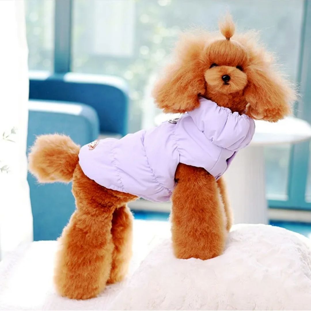 Casaco Pet Inverno com Tiras Refletivas – Conforto e Segurança para Cachorros e Gatos