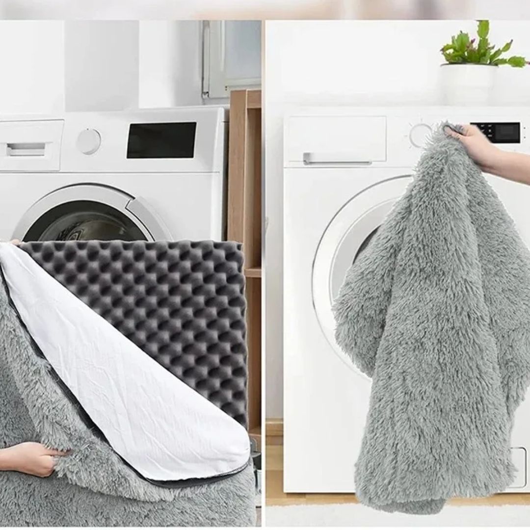 Cama Ortopédica de Pelúcia para Cães – Conforto e Alívio da Dor VELÚ PET