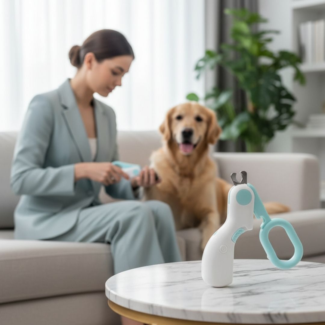 Cortador de Unha com LED para Pets – Corte Seguro