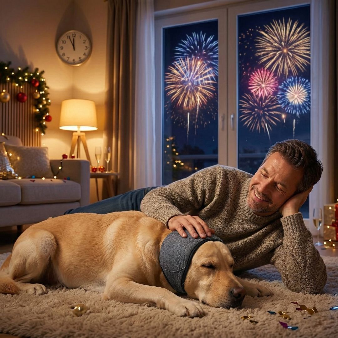 Protetor de Ouvido Anti-Ruído para Cães e Gatos | Reduz Ruídos Altos