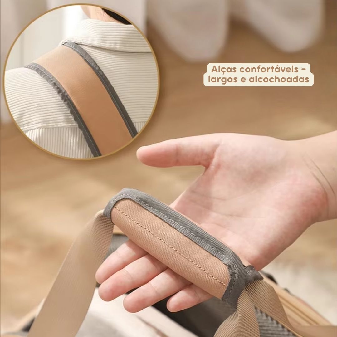 Bolsa de Transporte Expansível para Gatos e Cães – Mochila de Viagem com Túnel Expansível e Alças Ajustáveis para Conforto e Praticidade