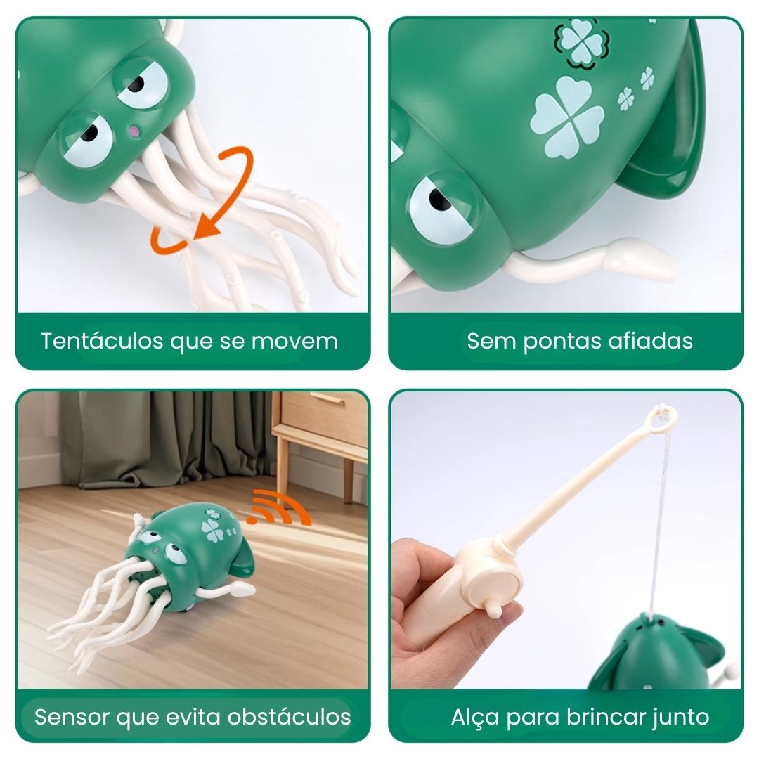 Polvinho Dançarino Interativo para Pets – Brinquedo com Luzes, Música e Movimento Automático