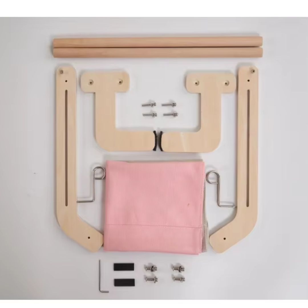 Rede Suspensa de Madeira para Gatos | Para Gatos de Todas as Idades | Oferece Conforto e Descanso Elevado | Design Durável com Lona de Algodão Lavável