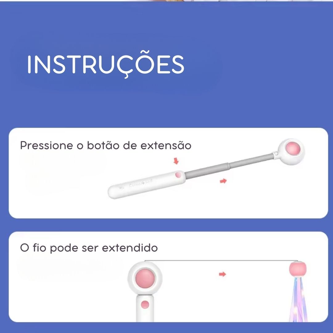 Varinha Interativa com Pena e Catnip para Gatos | Para Gatos de Todas as Idades | Estimula a Atividade Física e a Diversão Autônoma | Design com Movimento por Gravidade e Sino Atrativo