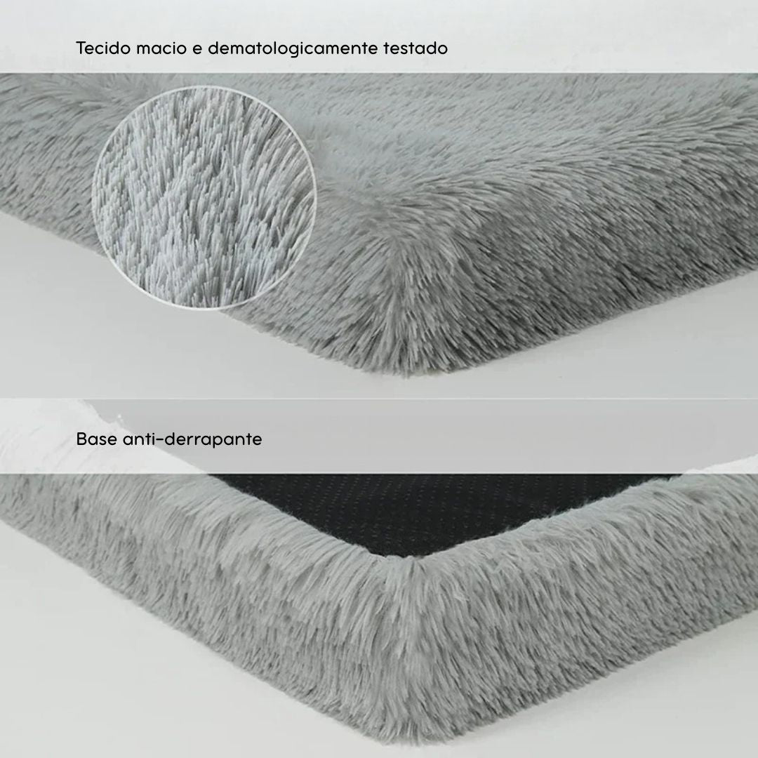 Cama Ortopédica de Pelúcia para Cães – Conforto e Alívio da Dor VELÚ PET