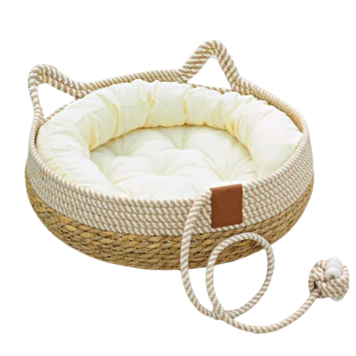 Cama Cesto Aconchegante para Cachorros e Gatos – Conforto Extra com Enchimento Macio