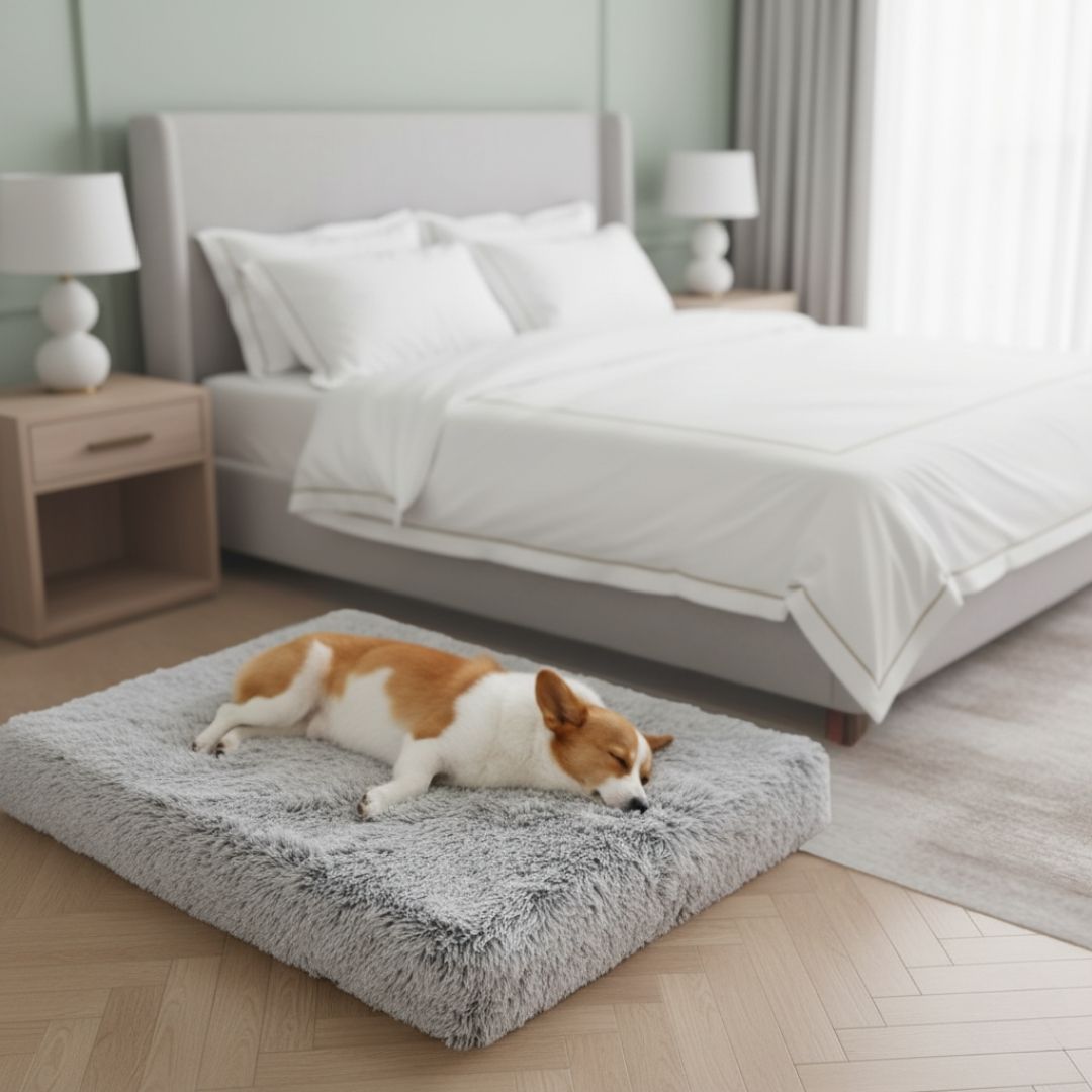 Cama Ortopédica de Pelúcia para Cães – Conforto e Alívio da Dor