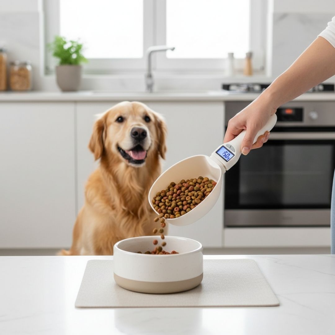 Colher Balança Digital para Pets – Controle Preciso da Ração