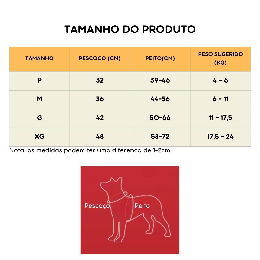 Coleira Peitoral Estilo Sela para Cães Pequenos, Médios e Grandes | Ideal para Caminhadas Seguras ao Ar Livre | Distribui a Pressão Sem Machucar | Ajustável e Confortável