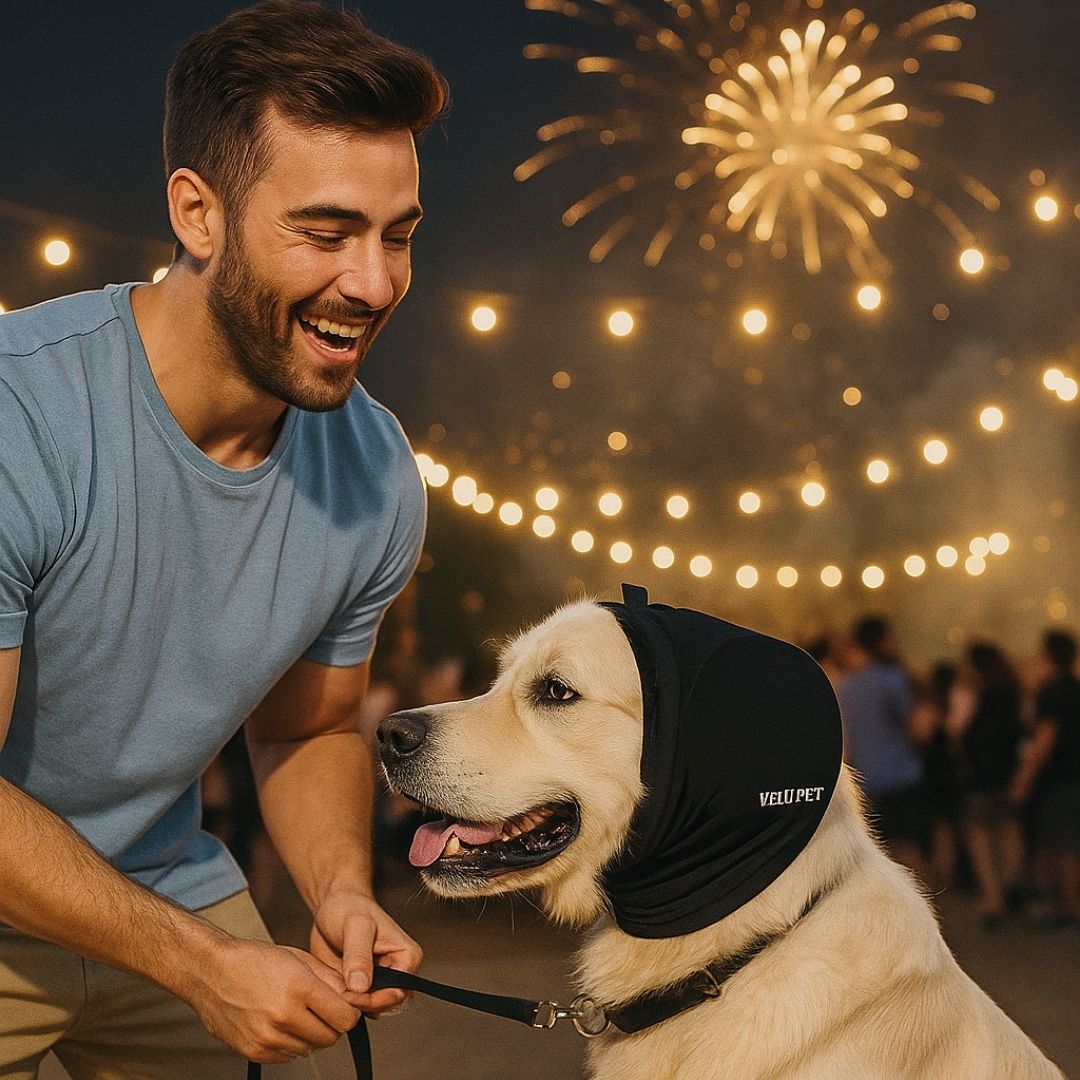 Protetor De Ouvido Anti-ruído para Cães e Gatos Sensíveis | Reduz Ruídos Altos