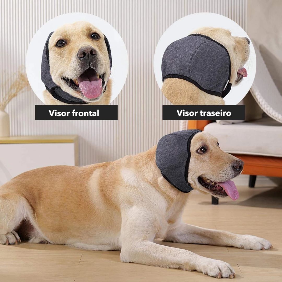 Protetor de Ouvido Anti-Ruído para Cães e Gatos | Reduz Ruídos Altos