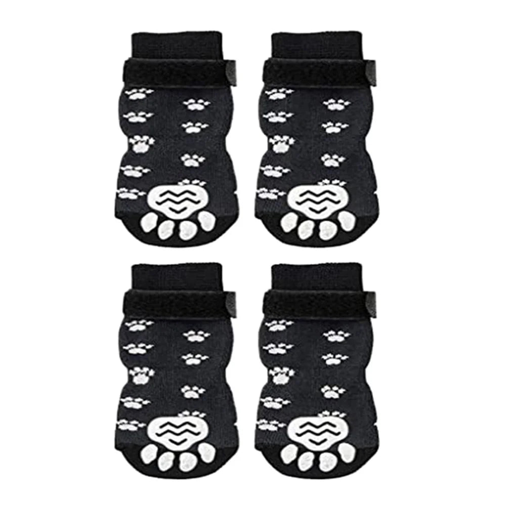Meias Antiderrapantes para Cães com Alça Ajustável – Conforto e Segurança para Patinhas
