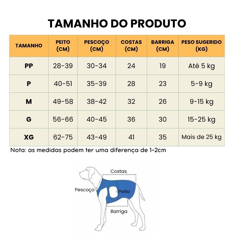 Peitoral de Suporte Ortopédico para Cães e Gatos com Mobilidade Reduzida