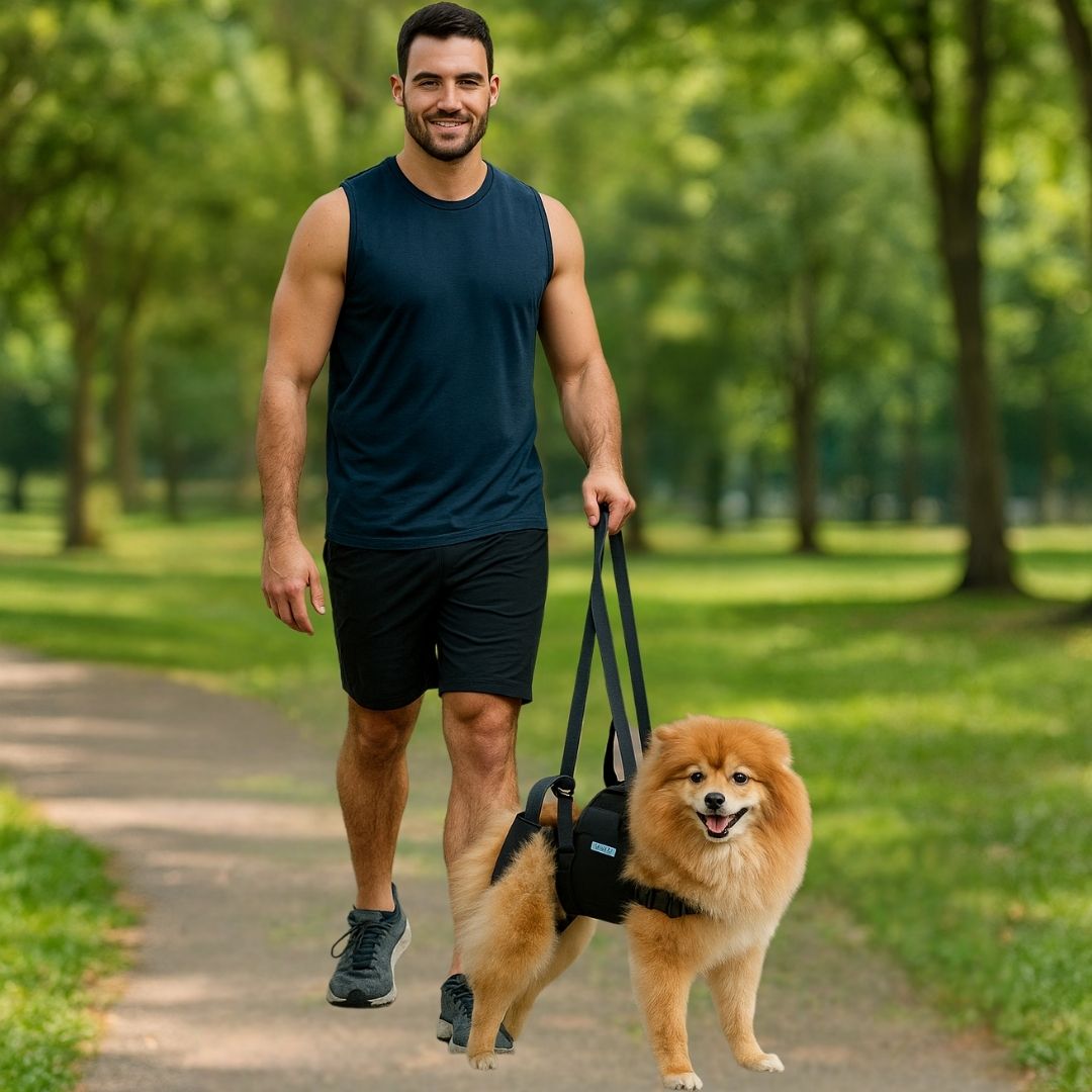 Suporte Auxiliar para Cachorros com Dificuldade de Andar – ConfortWalk™