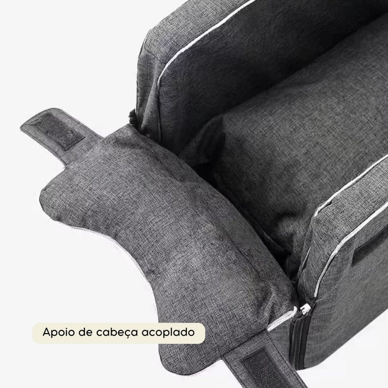 Cadeira de Carro para Gatos e Cachorros | Para Transporte Seguro e Confortável | Protege Seu Pet Durante Viagens | Design Ergonômico e Acolchoado