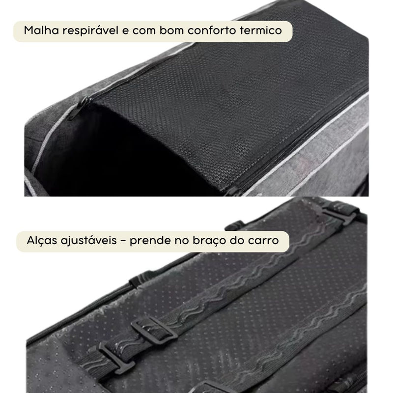 Cadeira de Carro para Gatos e Cachorros | Para Transporte Seguro e Confortável | Protege Seu Pet Durante Viagens | Design Ergonômico e Acolchoado