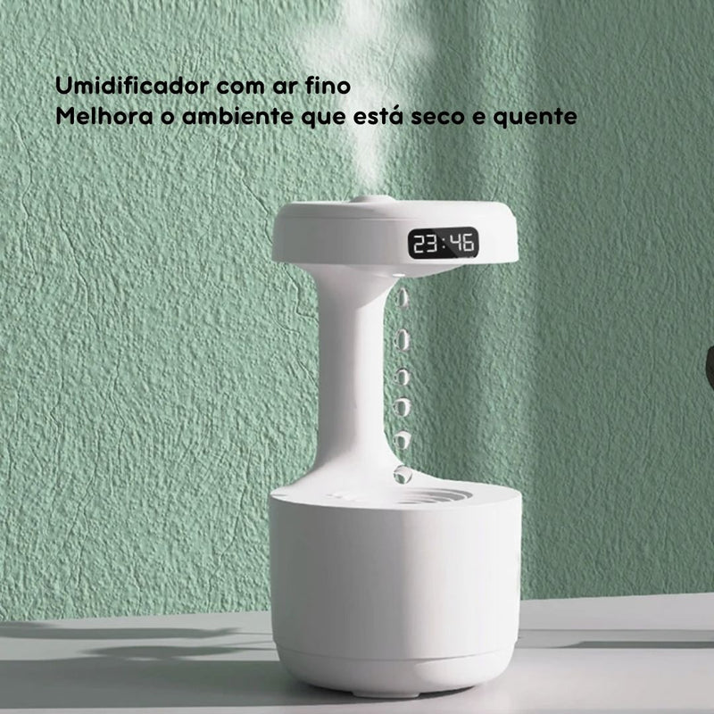 Bebedouro Anti-Gravidade com Umidificador para Pets – Hidratação Contínua e Ambiente Refrescante para Cães e Gatos