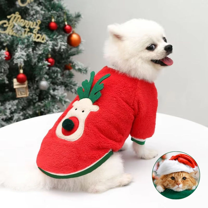 Blusa Rena para Pets – Roupa Festiva para Cães e Gatos, Ideal para Celebrar o Natal com Estilo e Conforto