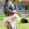Bolsa Transportadora Respirável para Cães e Gatos – Design Moderno, Sofisticado e Confortável, com Alça Ajustável para Transporte Portátil
