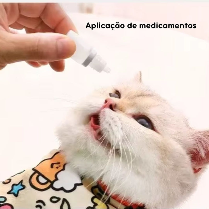 Pano Autoadesivo para Contenção de Pets | Para Veterinários e Tutores | Facilita Cortes de Unhas e Administração de Medicamentos | Totalmente Autocolante e Prático