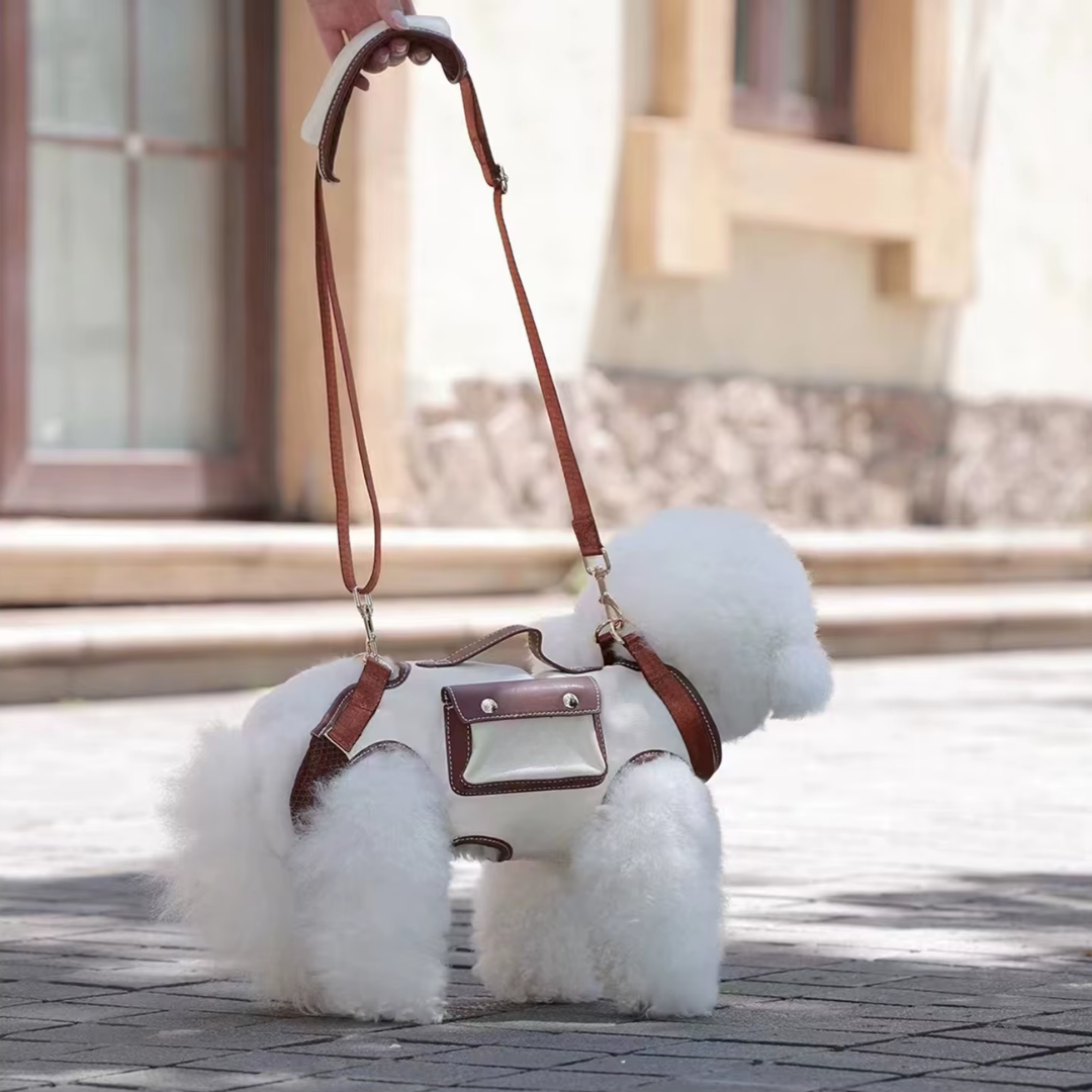 Bolsa Transportadora Respirável para Cães e Gatos – Design Moderno, Sofisticado e Confortável, com Alça Ajustável para Transporte Portátil