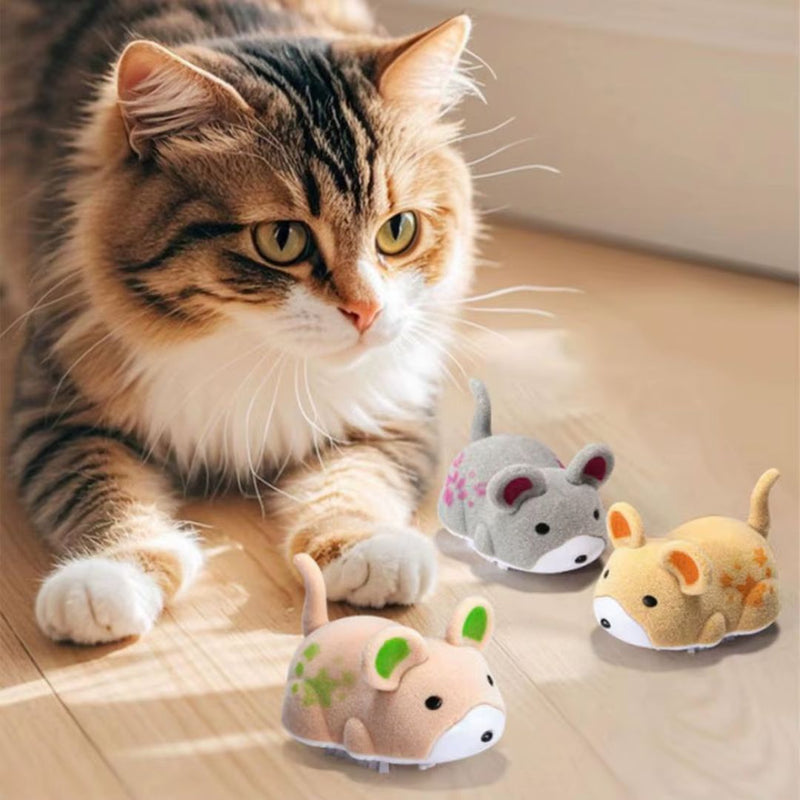 Brinquedo Eletrônico para Gatos | Ideal para Gatinhos Ativos | Estimula o Instinto de Caça e o Exercício Diário | Ratinho Automático com Movimento Vibratório