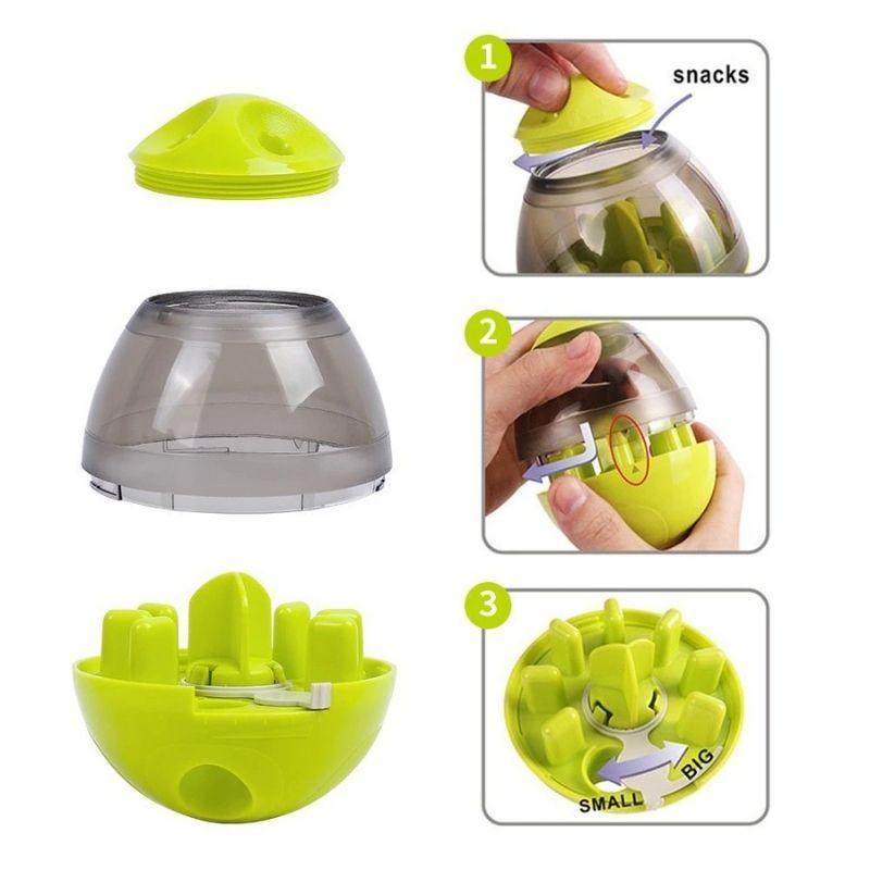 Comedouro Interativo Egg para Pets - Brinquedo Alimentador que Reduz Estresse e Estimula a Atividade Física dos Cães e Gatos