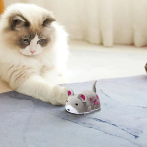 Brinquedo Eletrônico para Gatos | Ideal para Gatinhos Ativos | Estimula o Instinto de Caça e o Exercício Diário | Ratinho Automático com Movimento Vibratório
