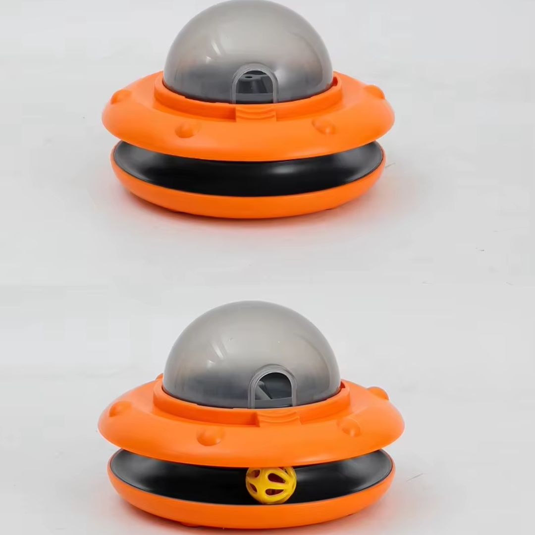 Brinquedo Interativo com Dispensa de Petiscos para Cães e Gatos | Ideal para Pets Ansiosos e Ativos | Estimula a Alimentação Lenta e o Alívio do Estresse | Alimentador Automático com Sistema de Vazamento de Ração