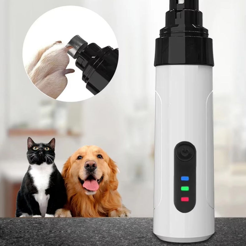 Lixador de Unhas Elétrico Recarregável para Cães e Gatos | Ideal para Tutores que Buscam Praticidade no Corte de Unhas | Promove Unhas Bem Cuidadas sem Estresse | Recarregável via USB e Fácil de Usar