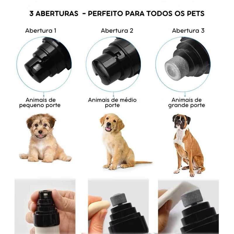 Lixador de Unhas Elétrico Recarregável para Cães e Gatos | Ideal para Tutores que Buscam Praticidade no Corte de Unhas | Promove Unhas Bem Cuidadas sem Estresse | Recarregável via USB e Fácil de Usar