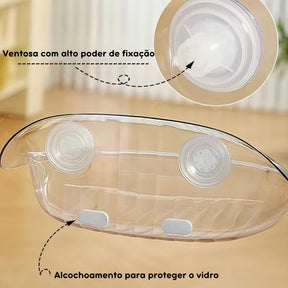 Cama Suspensa de Janela para Gatos Curiosos – Conforto e Diversão com Fixação Segura