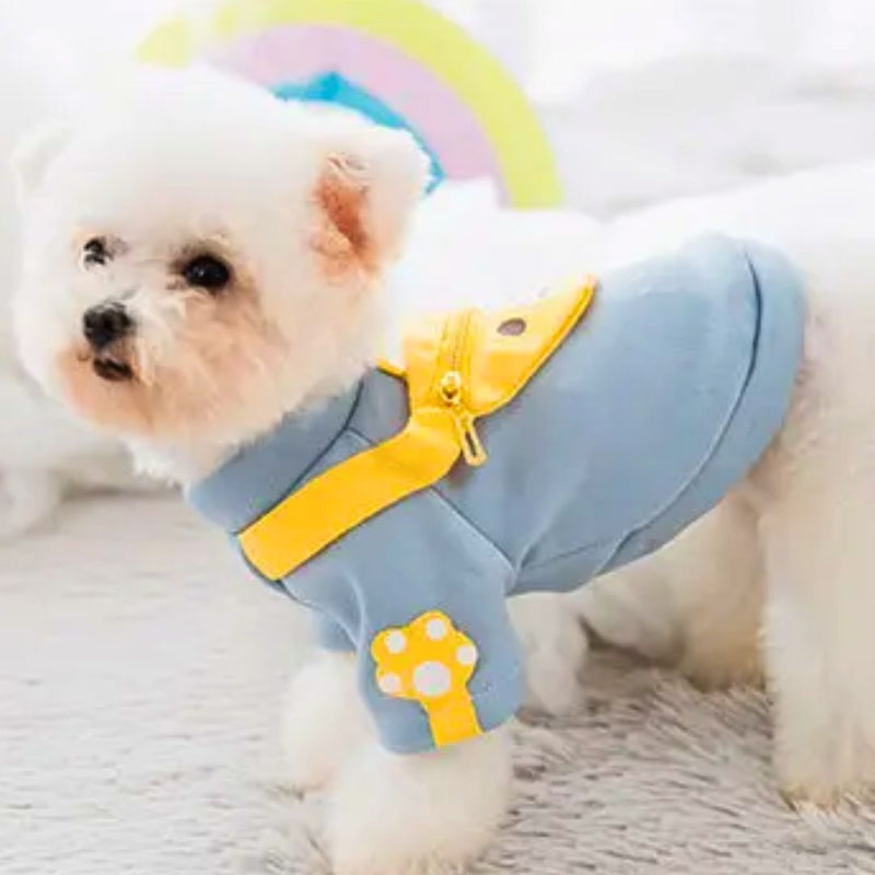 Camisa Estilosa com Pochete para Pets: Roupinha para Cães e Gatos que Oferece Conforto e Estilo em Passeios