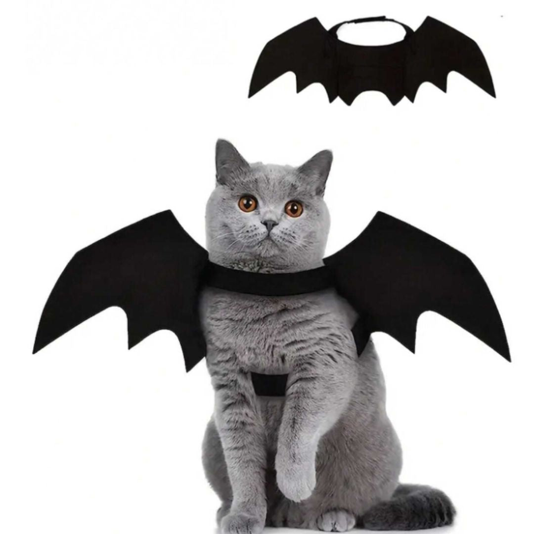 Fantasia de Asas de Morcego para Gatos e Cães – Conforto, Estilo e Diversão para Festas e Halloween