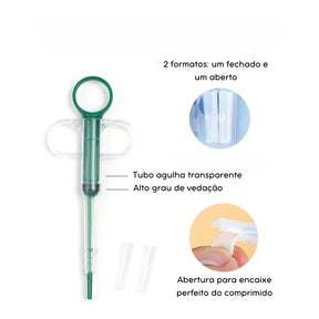 Seringa Aplicadora de Remédios para Pets – Gatos e Cachorros | Fácil para Comprimidos e Líquidos