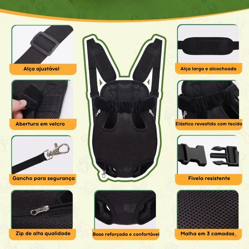 Mochila Para Transporte Sling Para Pets