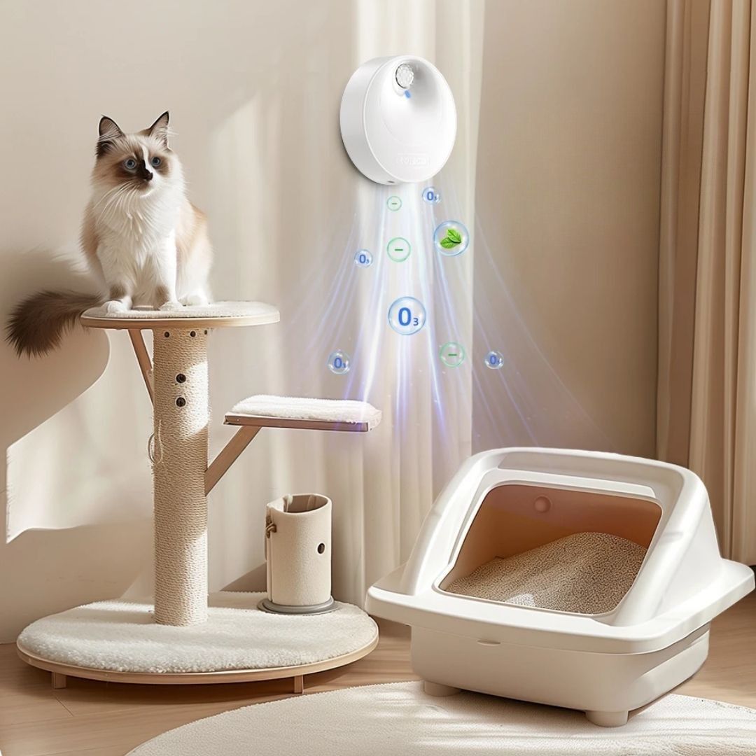 Purificador Inteligente de Odor para Gatos – Elimina Cheiros