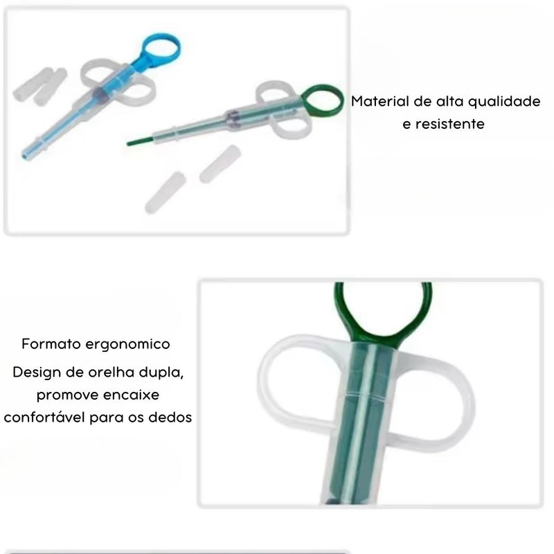 Seringa Aplicadora de Remédios para Pets – Gatos e Cachorros | Fácil para Comprimidos e Líquidos