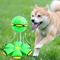 Bola UFO Voadora para Cães: Brinquedo Interativo para Estimular a Diversão e o Exercício, com Lançamento em Distância