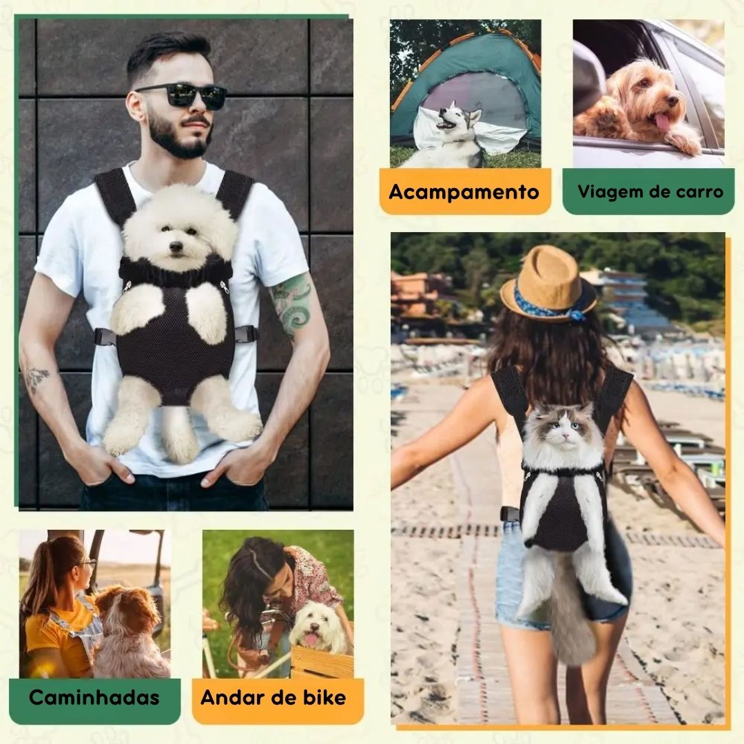 Mochila Para Transporte Sling Para Pets