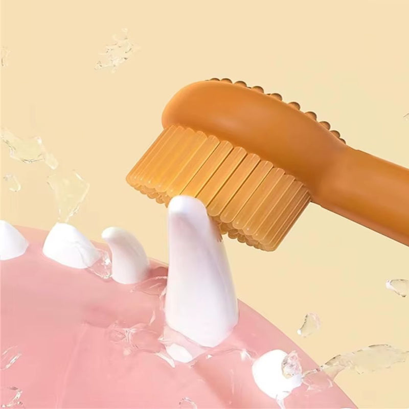 Escova Dental de Silicone para Cães e Gatos | Ideal para Tutores que Buscam Saúde Bucal para seus Pets | Limpa e Branqueia os Dentes com Suavidade | Design Macio e Eficiente