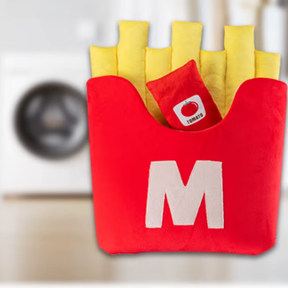 Cama Divertida em Formato de Batata Frita para Cães e Gatos | Ideal para Pets Pequenos e Médios | Oferece Conforto e Estilo Único | Design Temático e Lavável
