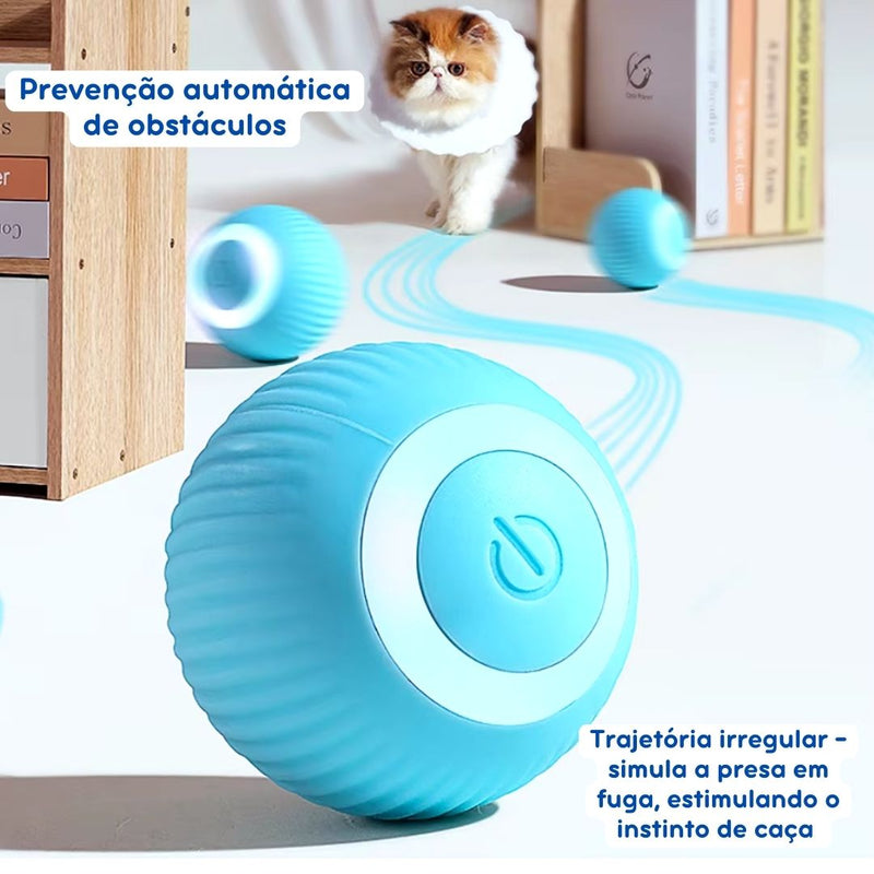 Bola Inteligente Interativa com Carregamento USB para Cães e Gatos – Estímulo Físico e Mental Automático