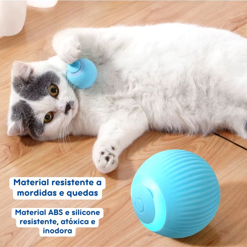 Bola Inteligente Interativa com Carregamento USB para Cães e Gatos – Estímulo Físico e Mental Automático