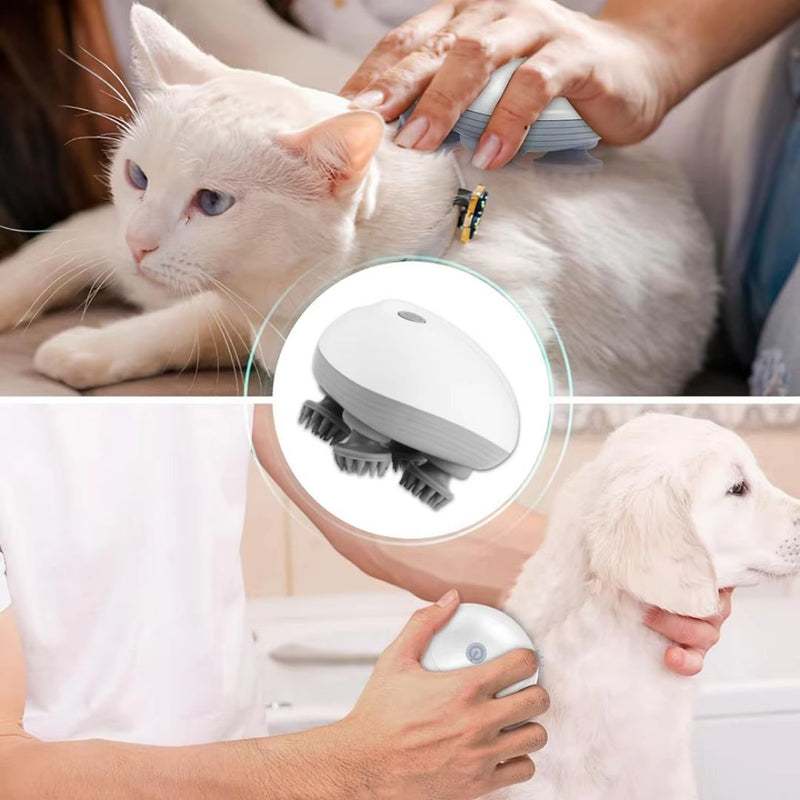 Massageador Elétrico Portátil para Pets Ansiosos – Alívio Imediato de Estresse com Uso Seco e Molhado