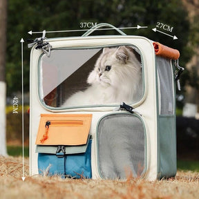 Mochila e Carrinho de Transporte para Pets Pequenos – Conforto e Segurança para Viagens Curta e Longas