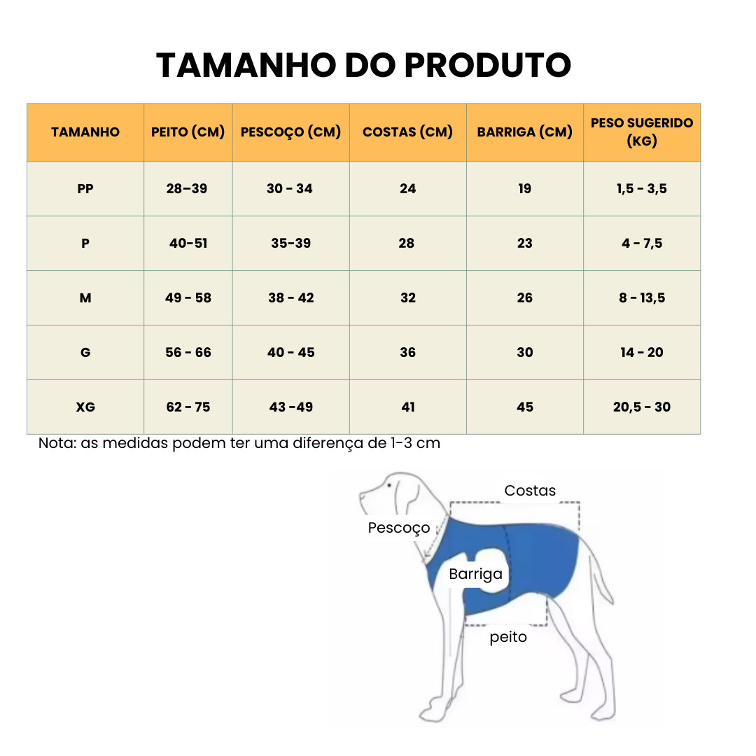 Peitoral de Suporte Ortopédico para Cães e Gatos com Mobilidade Reduzida