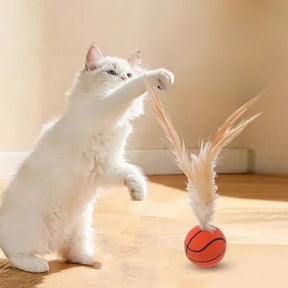 Bola Interativa Saltitante para Pets | Para Gatos e Cães de Pequeno Porte | Estimula a Atividade Física e o Instinto de Caça | Design com Movimento Automático e Rolamento Interno